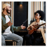 Akoestisch duet met zang en gitaar